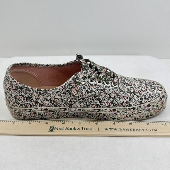 Vans Unisex Multicolor Floral Canvas Sneakers Lace Up Low Top 721356 Sz 6.5M/8W - Picture 13 of 13